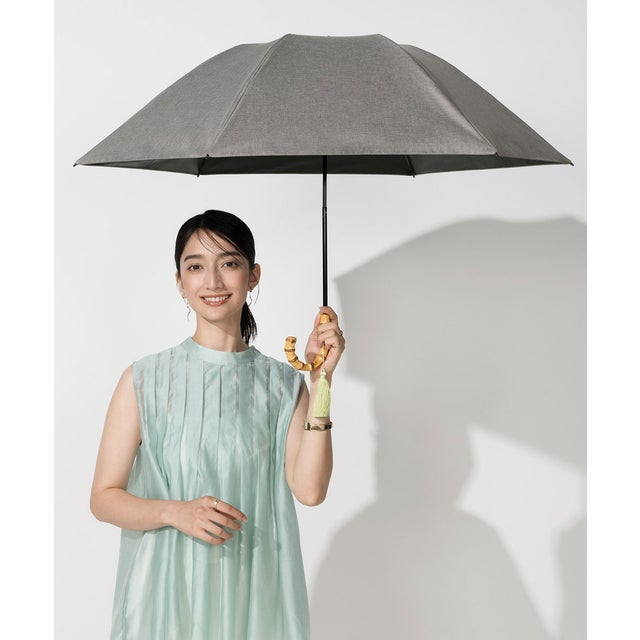 【公式限定】晴雨兼用 最強の日傘 折りたたみ レディース 女性 無地 シンプル 日焼け対策 UV対策 大きめ 大きい 大判 折り畳み傘 彼女 母 母の日 おしゃれ かわいい 誕生日 クリスマス プレゼント ギフト【Wpc.UVO】 PARASOL3段折無地タッセル mini (タッセル/グレー)