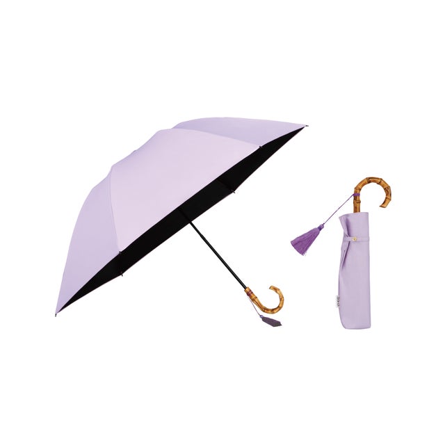 【公式限定】晴雨兼用 最強の日傘 折りたたみ レディース 女性 無地 シンプル 日焼け対策 UV対策 大きめ 大きい 大判 折り畳み傘 彼女 母 母の日 おしゃれ かわいい 誕生日 クリスマス プレゼント ギフト【Wpc.UVO】 PARASOL3段折無地タッセル mini (タッセル/ラベンダー(限定色))