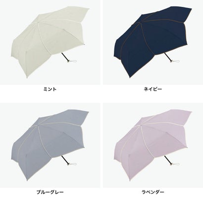 折りたたみ傘 レディース 軽量 晴雨兼用 雨傘 傘 晴雨兼用傘 晴雨 軽い 超軽量 大きめ ブランド 折り畳み 親骨55cm Air-light ブルーミングペタル ミニ AL02-047-002 （ミント）｜詳細画像