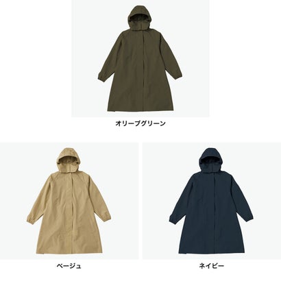 レインコート 自転車 メンズ レディース リュック対応 通学 通勤 リュック アウトドア ビジネス 雨具 カッパ WbyWpc. リュックが背負えるレインコート R009-001-201 （ベージュ）｜詳細画像