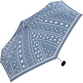 5段折りたたみ傘 （スタースカーフBL）