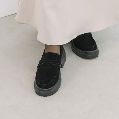 厚底スタッズローファー （ブラック系その他）｜詳細画像