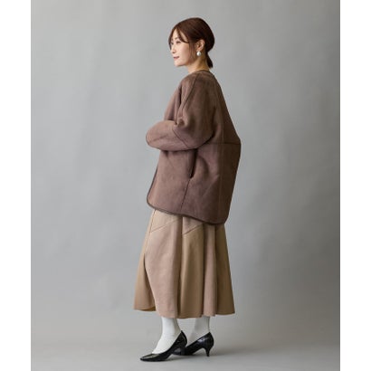 リバーシブルボアコート （67ネイビー）｜詳細画像