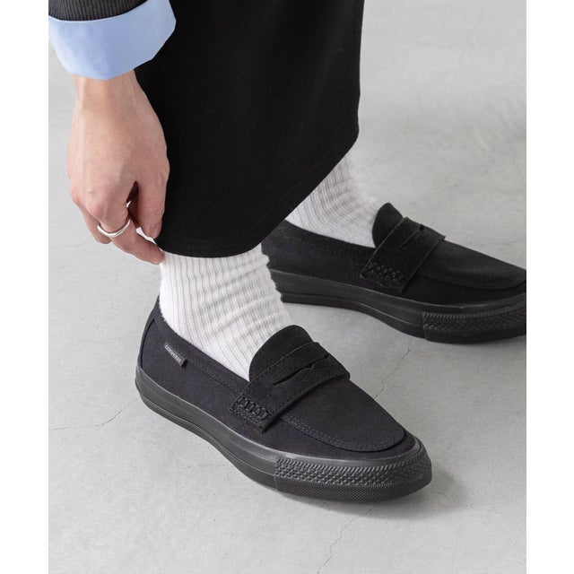 CONVERSE コンバース CXP LOAFER  ラウンドトゥ カジュアルローファー （4171ブラックモノクローム）