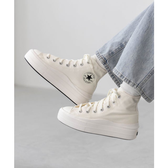 CONVERSE コンバース ALL STAR LIGHT PLTS Ⅱ HI オールスター ライト 軽量 厚底 ハイカットスニーカー （4000ホワイト）