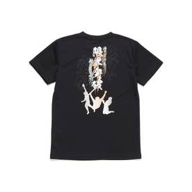 /キッズ/メッセージTシャツJR 限界突破 （ブラック）