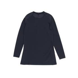 /長袖ストレッチアンダー 丸首 （ネイビー）