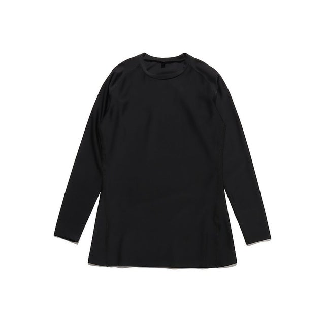 /長袖ストレッチアンダー 丸首 （ブラック）