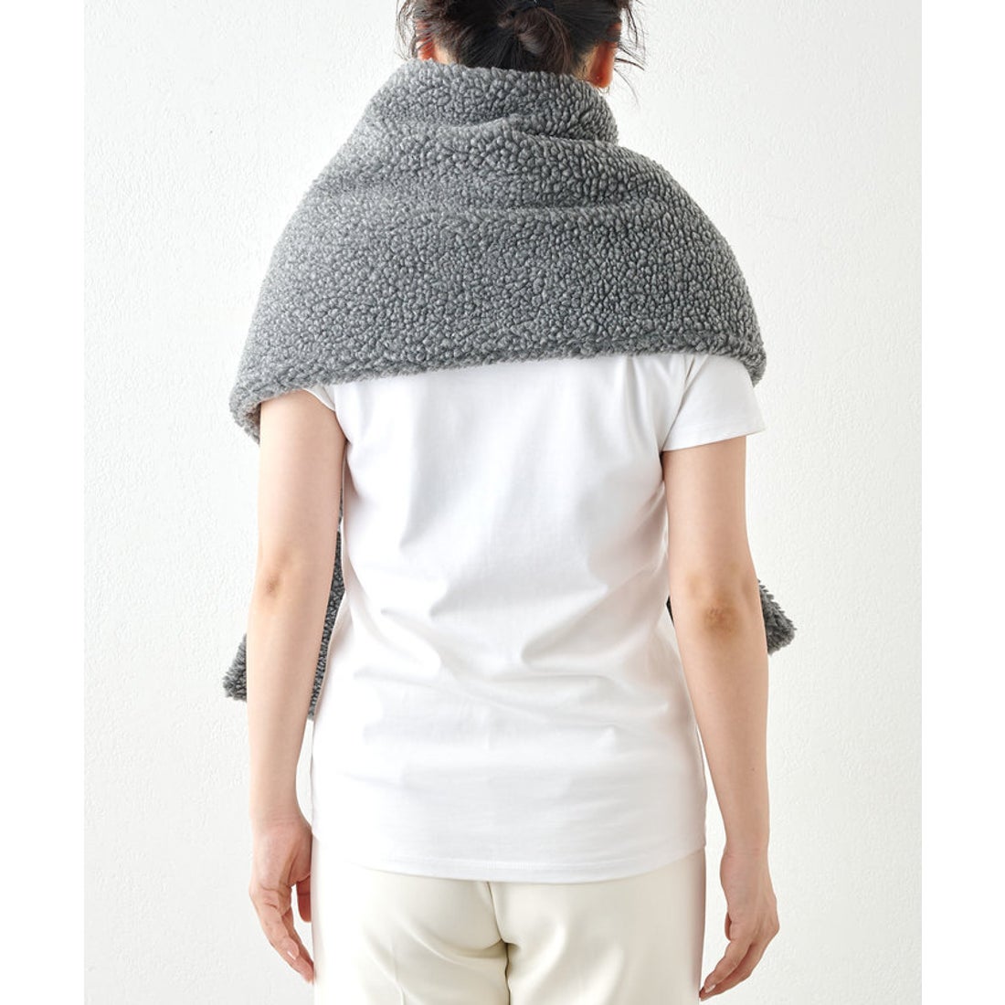 ウィムガゼット Whim Gazette 【THROW】Boa Shawl （white