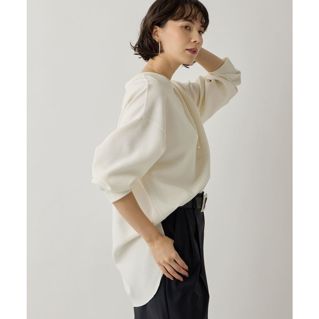 ウィムガゼット Whim Gazette Vガゼットプルオーバー （beige 