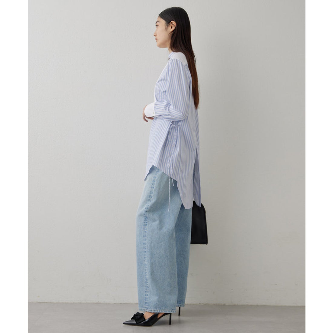 ウィムガゼット Whim Gazette スタンドカラーシャツ （offwhite） -靴