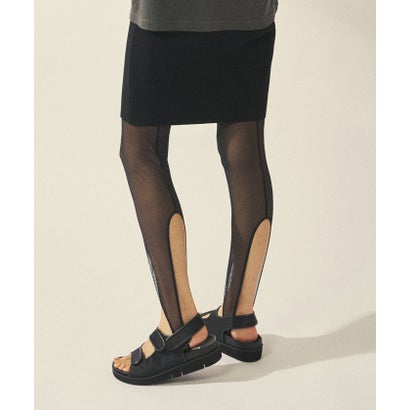 ウィムガゼット Whim Gazette 【OVERNEATH】Net Leggings073 （black