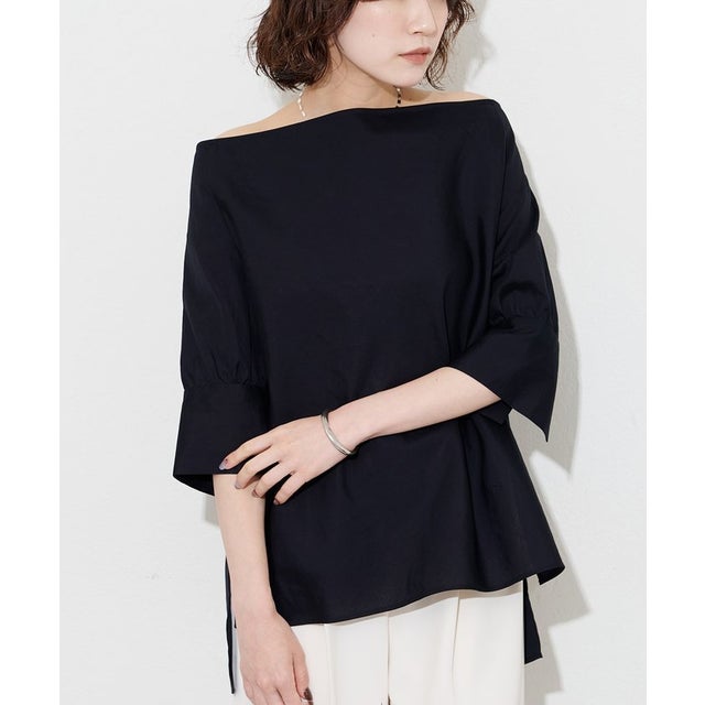 刺繍オフショルブラウス （black）