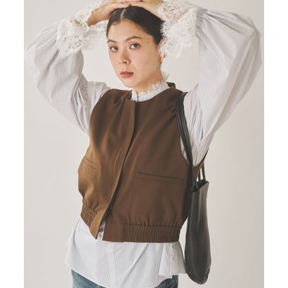【THE BAAT】Vest （brown）｜詳細画像