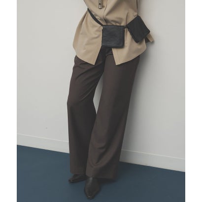 【THE BAAT】Wide trousers （brown）｜詳細画像