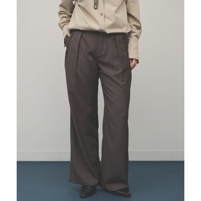 【THE BAAT】Wide trousers （brown）｜詳細画像