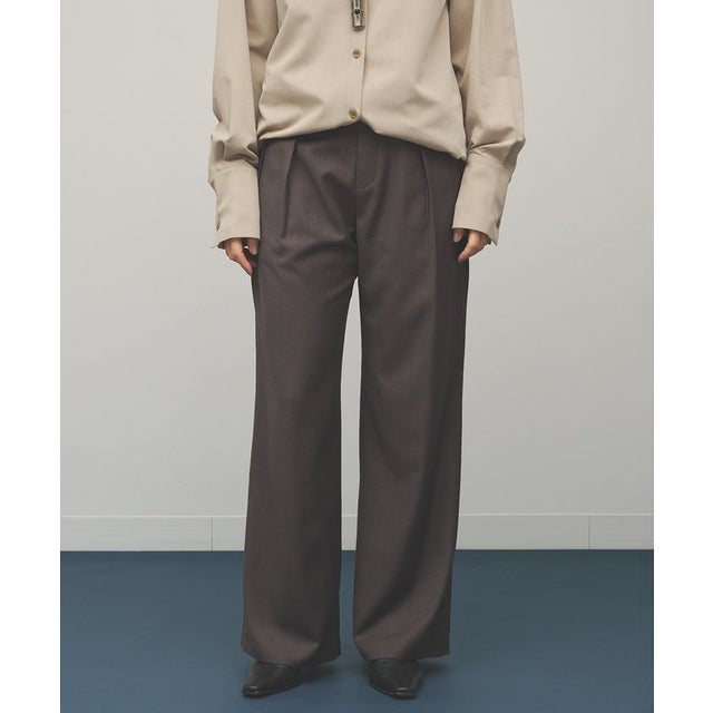 【THE BAAT】Wide trousers （brown）