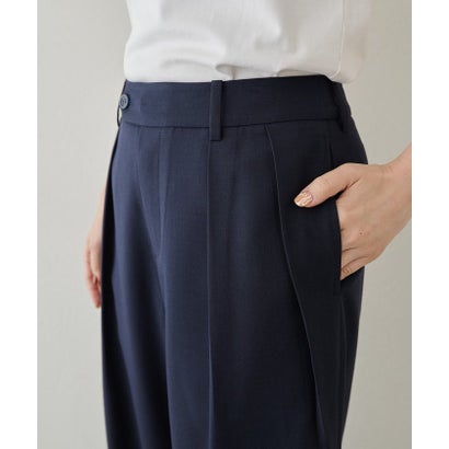 【THE BAAT】Wide trousers （navy）｜詳細画像