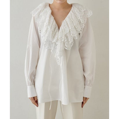 ラッセルレースブラウス （offwhite）｜詳細画像