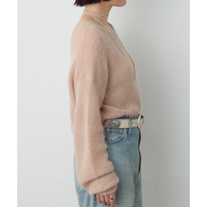ウィムガゼット Whim Gazette モヘヤラメニットプルオーバー （offwhite）｜詳細画像