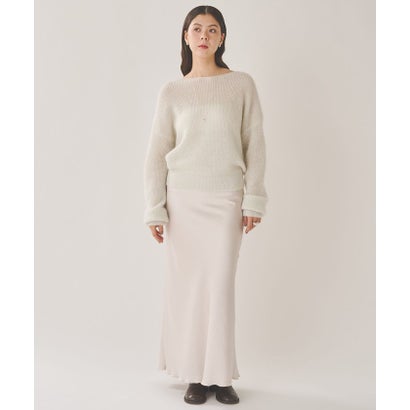 ウィムガゼット Whim Gazette モヘヤラメニットプルオーバー （offwhite）｜詳細画像