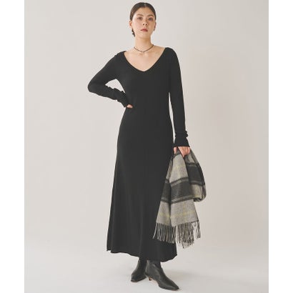 ロングニットワンピース （black）｜詳細画像