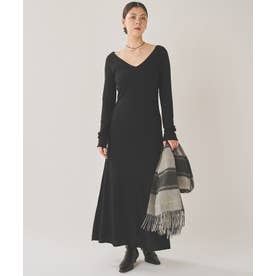 ロングニットワンピース （black）