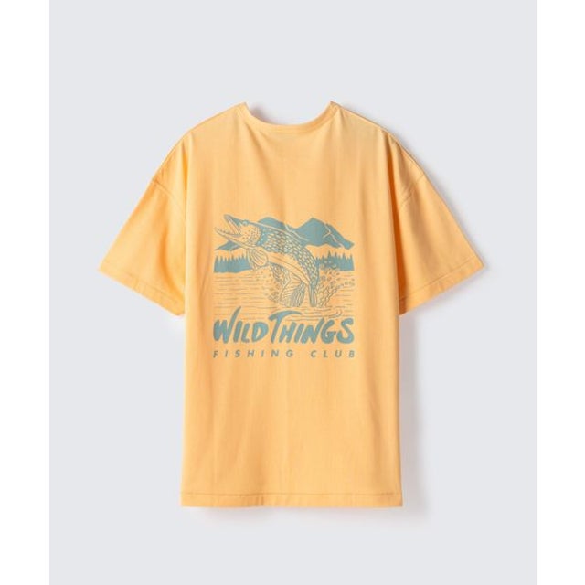 PIKE FISHING TEE （PALE YELLOW）