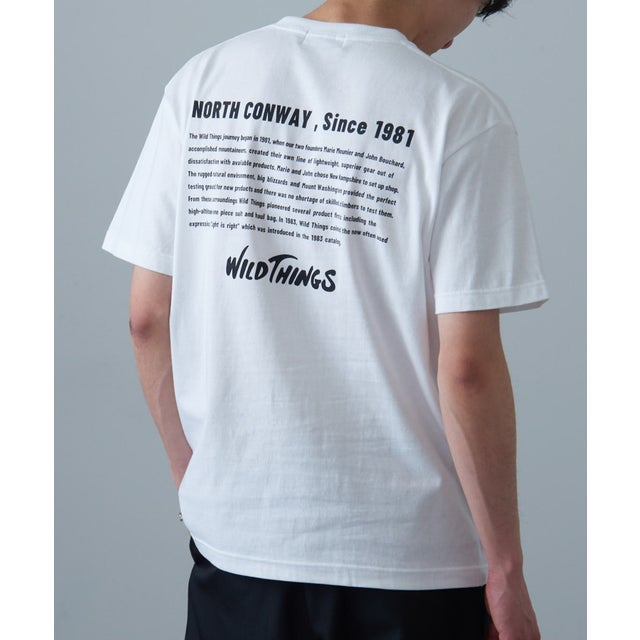 【WILD THINGS】≪別注≫ヒストリーバックプリントTee （ホワイト）