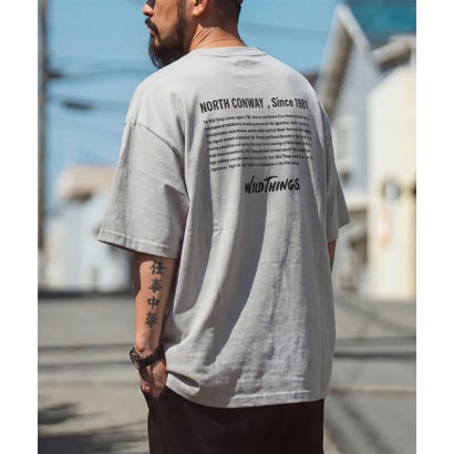 ワイルドシングス WILD THINGS ≪別注≫ヒストリーバックプリントTee （グレー）｜詳細画像