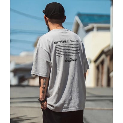 ワイルドシングス WILD THINGS ≪別注≫ヒストリーバックプリントTee （グレー）｜詳細画像