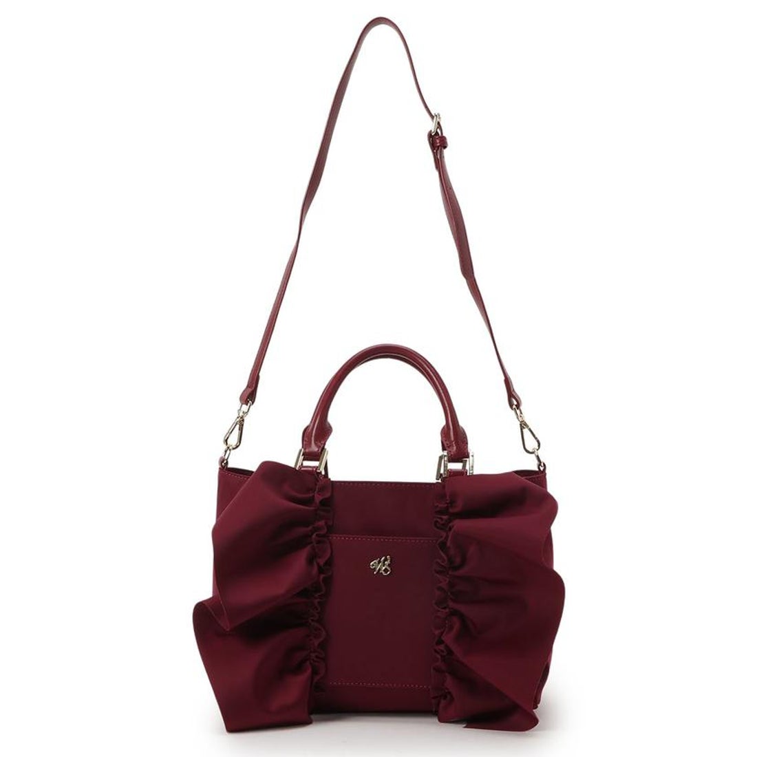 ウィルセレクション WILLSELECTION ネオプレンフリルバッグ （ブラック 