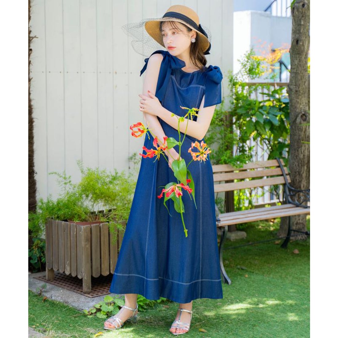 ウィルセレクション WILLSELECTION ショルダーリボンノースリーブ