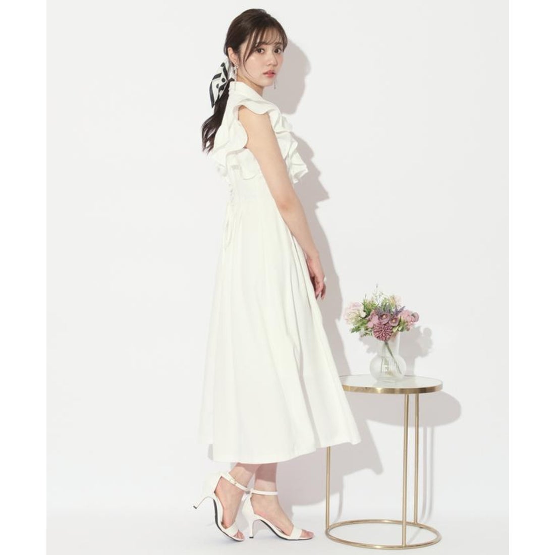 ウィルセレクション WILLSELECTION リボンタイタックウエストシャツ