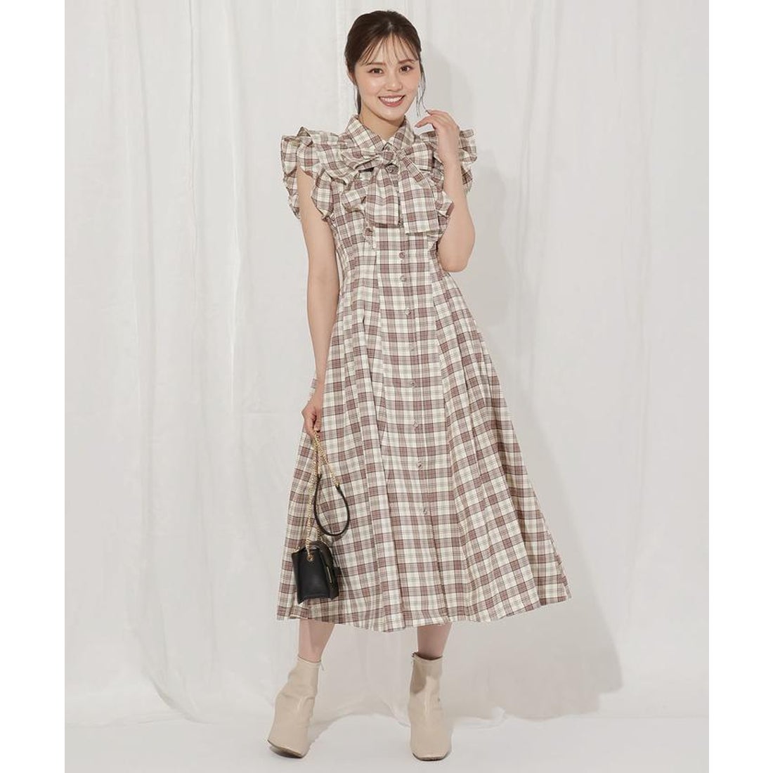 ウィルセレクション WILLSELECTION リボンタイタックウエストシャツ