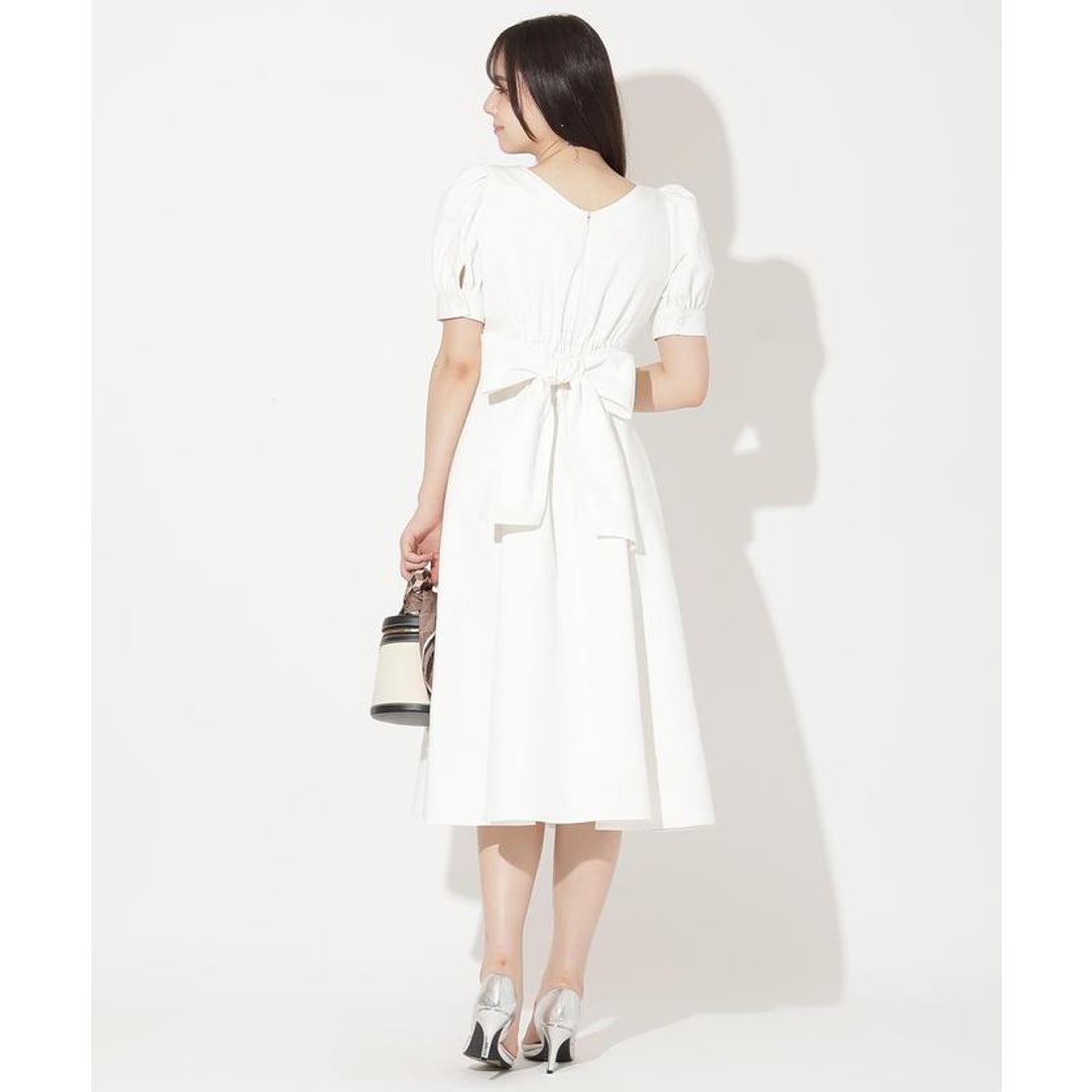 ウィルセレクション WILLSELECTION デニムバックリボンワンピース