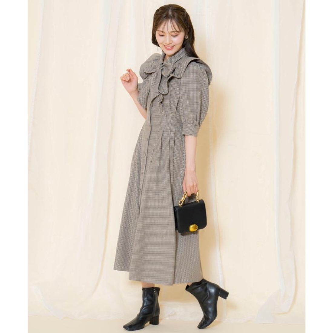 ウィルセレクション WILLSELECTION タックウエストフリルシャツ 