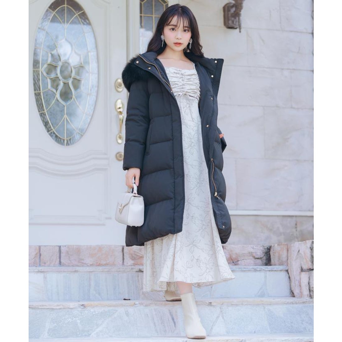 ウィルセレクション WILLSELECTION FOXファー付きロングダウン （オフ