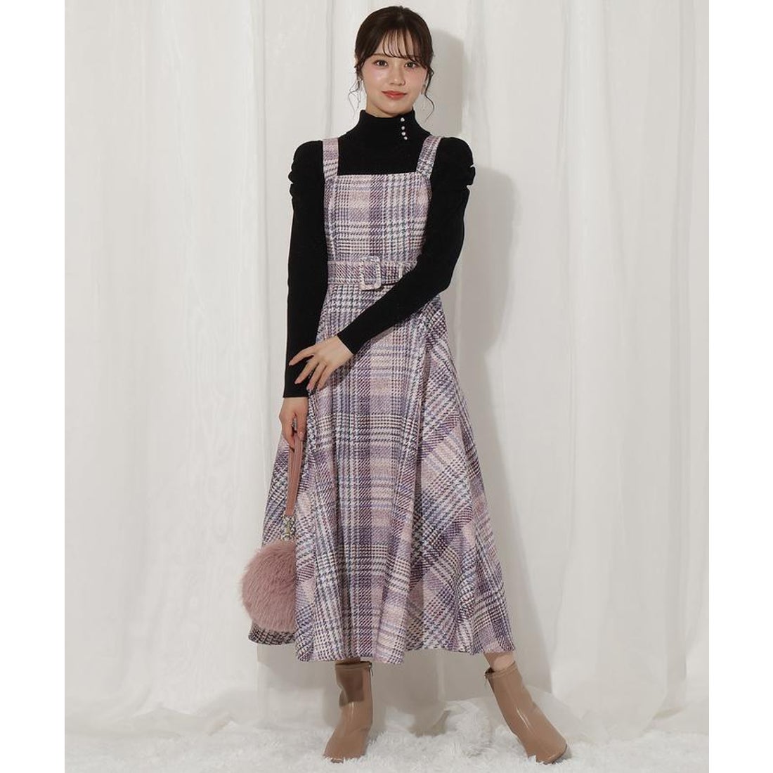 ウィルセレクション WILLSELECTION 11/1発売ラメツイードワンピース 