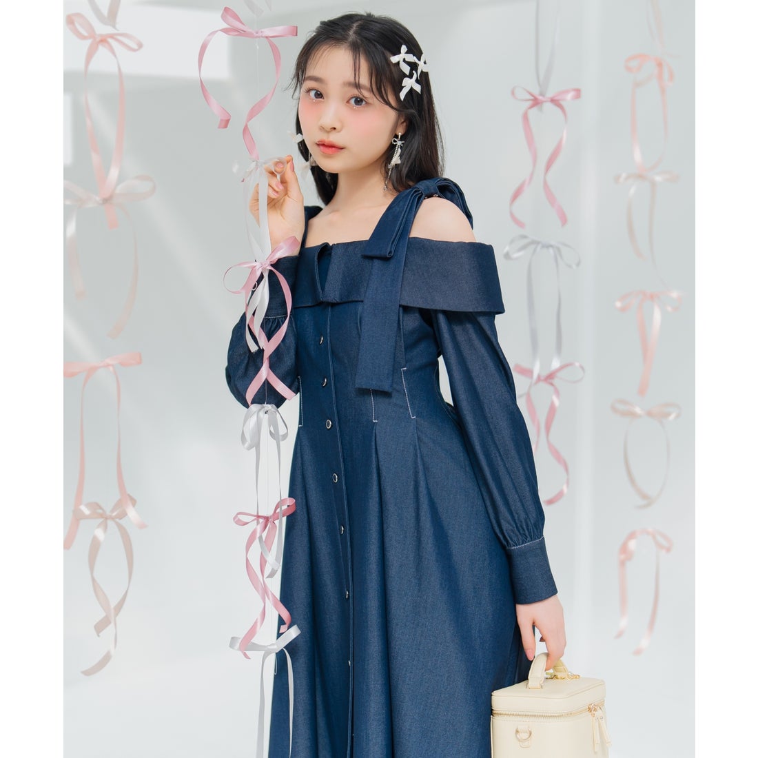 ウィルセレクション WILLSELECTION ショルダーリボンタックウエスト 