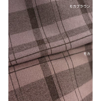 ウィルセレクション WILLSELECTION チェック柄ニットフレアスカート （茶系チェック）｜詳細画像