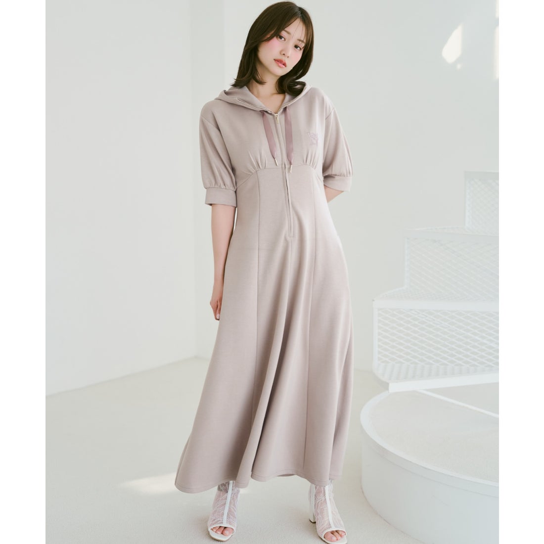 ウィルセレクション WILLSELECTION ハイウエスト切替パーカー