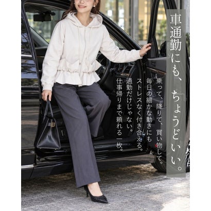 通勤パーカーこそ大人可愛く （カーキ）｜詳細画像