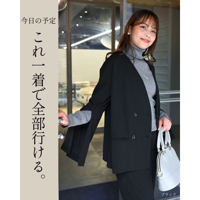 昼はきちんと夜は華やか 印象チェンジジャケット （ブラック）｜詳細画像