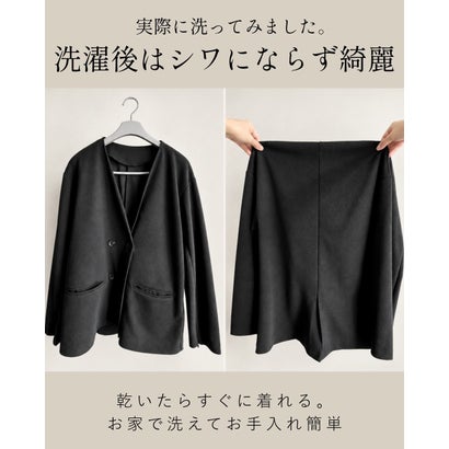 昼はきちんと夜は華やか 印象チェンジジャケット （ホワイト）｜詳細画像