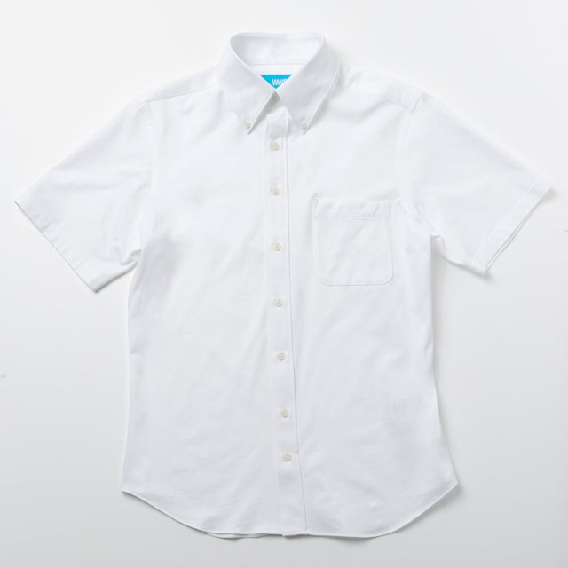 
                    究極の半袖ボタンダウンシャツ （ホワイト）