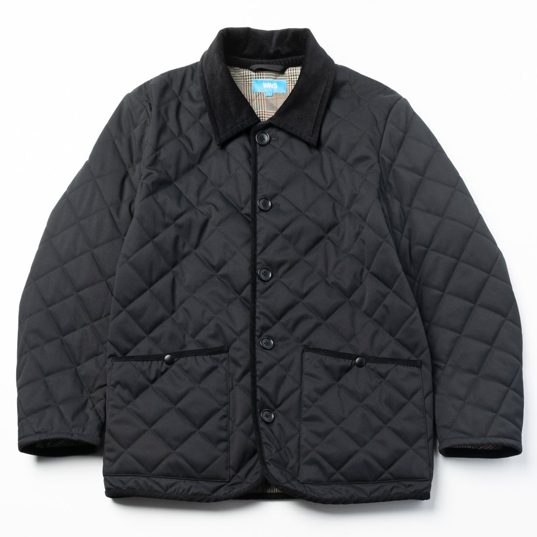 洗えるキルティングジャケット （ブラック） -WWSワークウェアスーツ