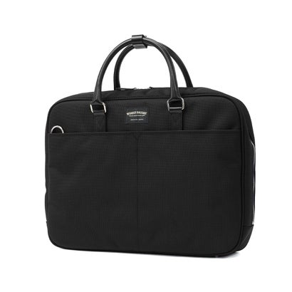 正規品2年保証 ビジネスバッグ メンズ レディース ブリーフケース トート 通勤 軽量 16インチ PC収納 横型 手持ち 連結 底鋲 日本製 A4 6.7L GOODMANS MG WB-G-040 （チョコ）｜詳細画像