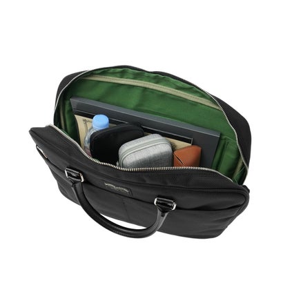 ワンダーバゲージ WONDER BAGGAGE 正規品2年保証 ビジネスバッグ メンズ レディース ブリーフケース トート 通勤 軽量 16インチ PC収納 横型 手持ち 連結 底鋲 日本製 A4 6.7L GOODMANS MG WB-G-040 （ネイビー）｜詳細画像