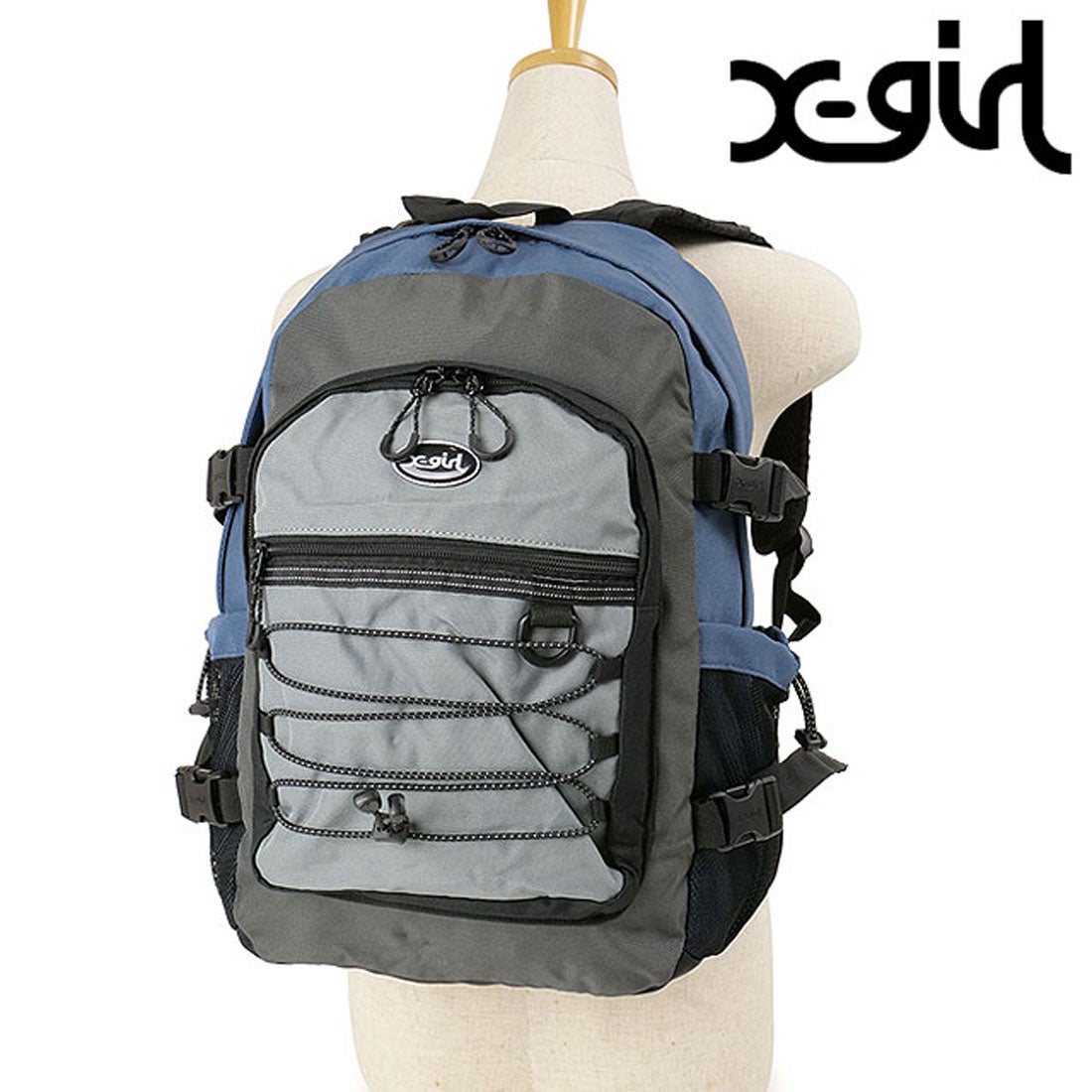 エックスガール X-girl BUNGEE CORD BACKPACK GREY [105234053005 HO23